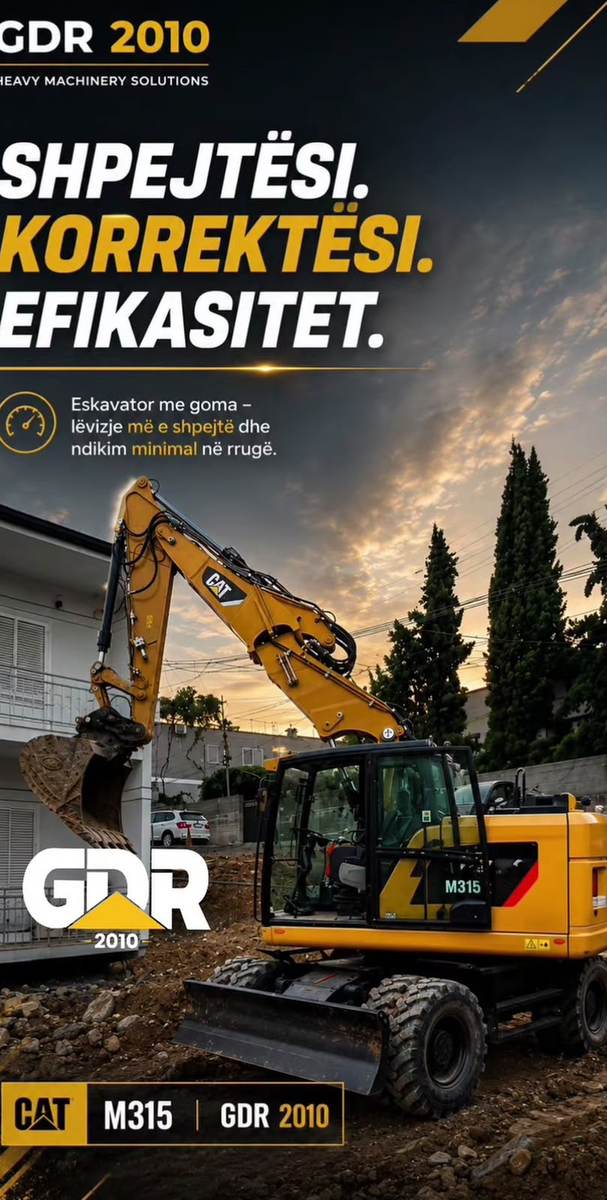 Eskavator me goma GDR 2010